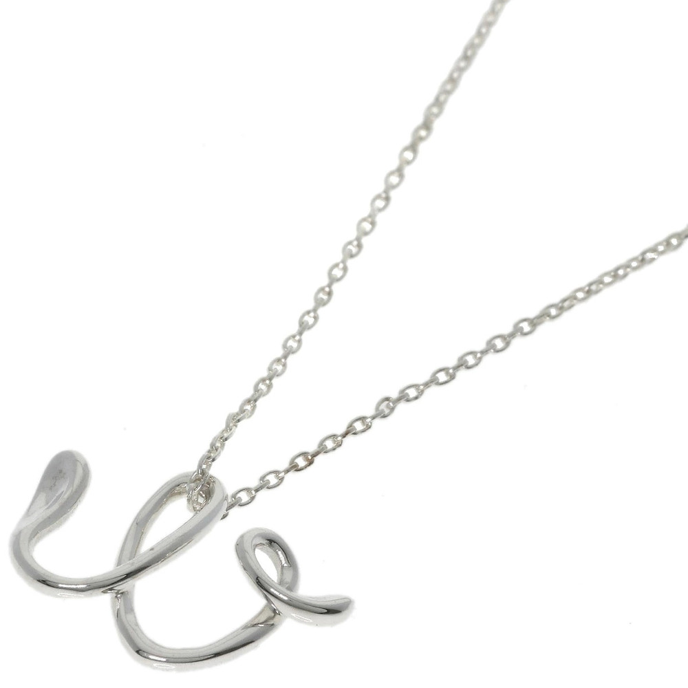 Tiffany Co Paloma Picasso Graffiti Letter Necklace Sterling Silver